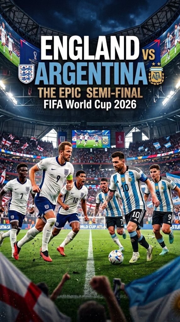 Argentina vs Inggris Laga Panas Semifinal