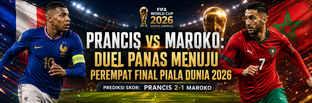 Prancis vs Maroko: Duel Panas Menuju Perempat Final Piala Dunia 2026