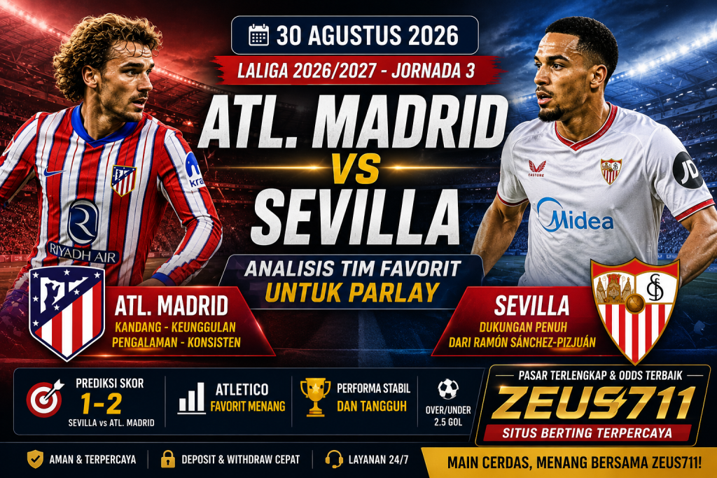 Atletico Madrid vs Sevilla : menjadi salah satu laga menarik